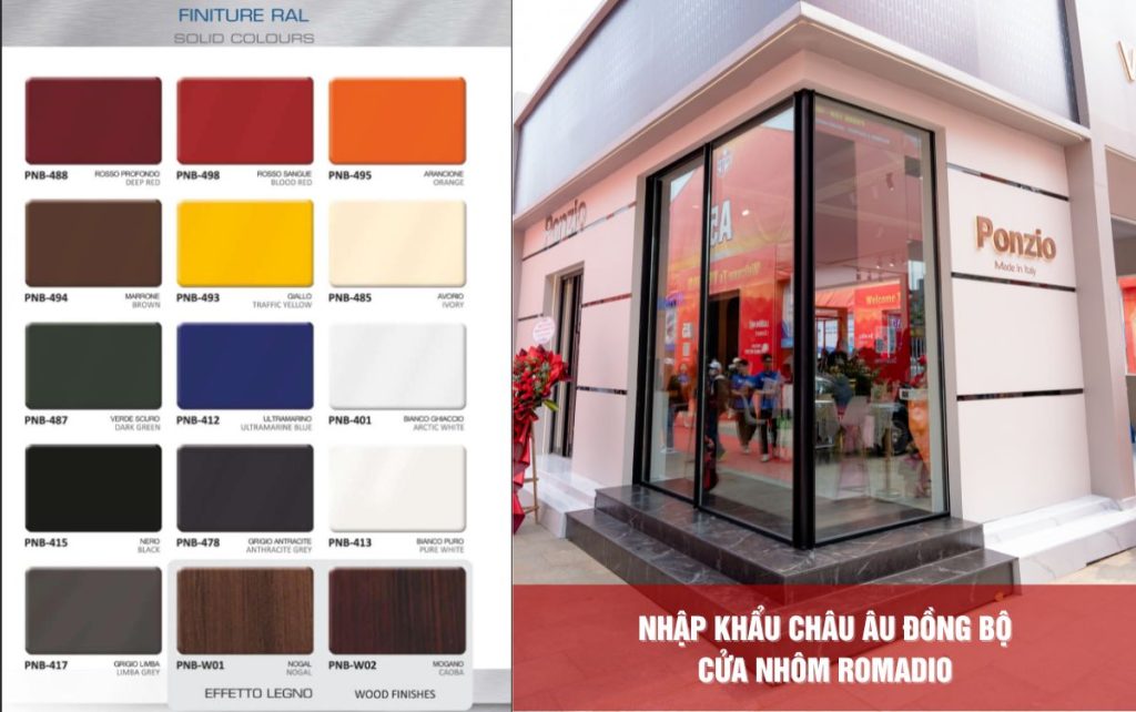 Cửa nhôm kính Ponzio